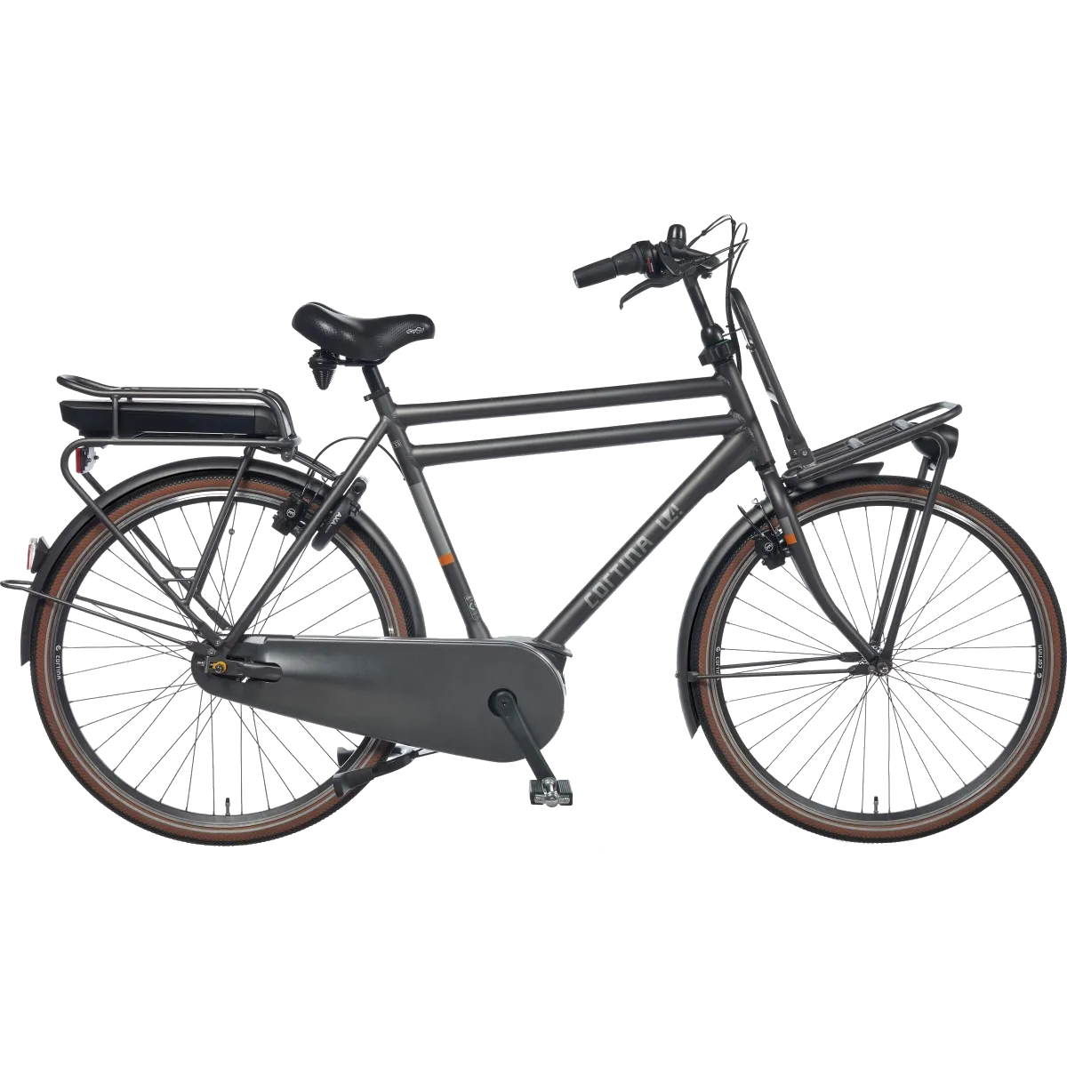 zijkant cortina e-u4 transport elektrische herenfiets eclips black matt